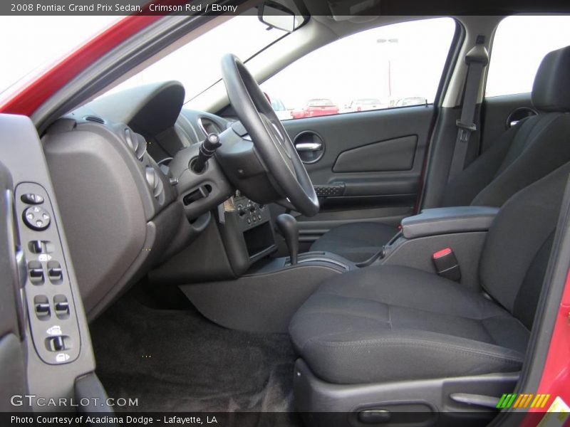 Crimson Red / Ebony 2008 Pontiac Grand Prix Sedan