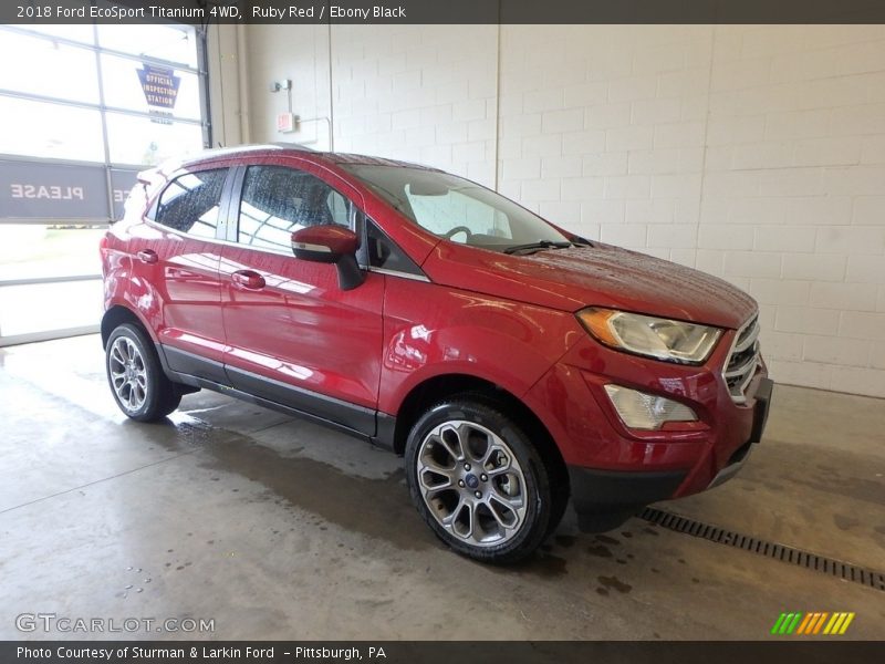 Ruby Red / Ebony Black 2018 Ford EcoSport Titanium 4WD