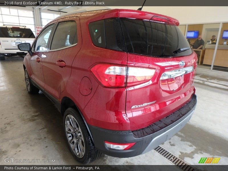 Ruby Red / Ebony Black 2018 Ford EcoSport Titanium 4WD