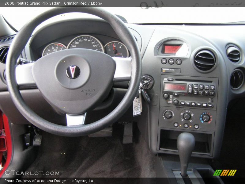 Crimson Red / Ebony 2008 Pontiac Grand Prix Sedan