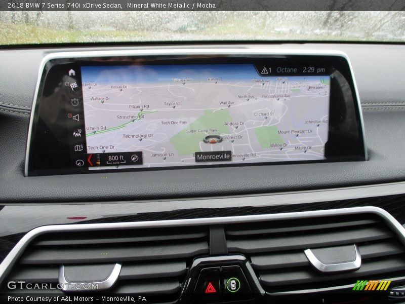 Mineral White Metallic / Mocha 2018 BMW 7 Series 740i xDrive Sedan