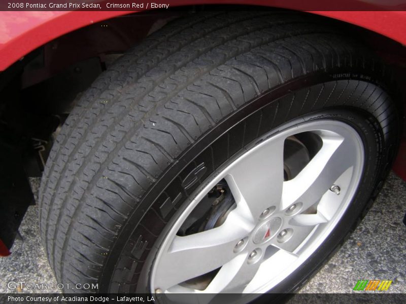 Crimson Red / Ebony 2008 Pontiac Grand Prix Sedan