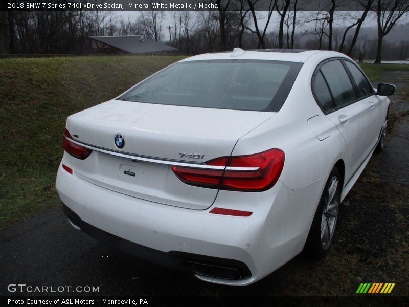Mineral White Metallic / Mocha 2018 BMW 7 Series 740i xDrive Sedan