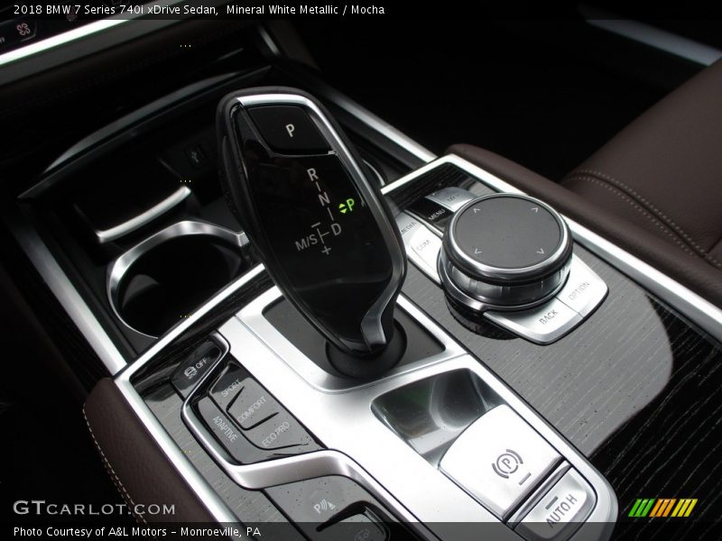 Mineral White Metallic / Mocha 2018 BMW 7 Series 740i xDrive Sedan