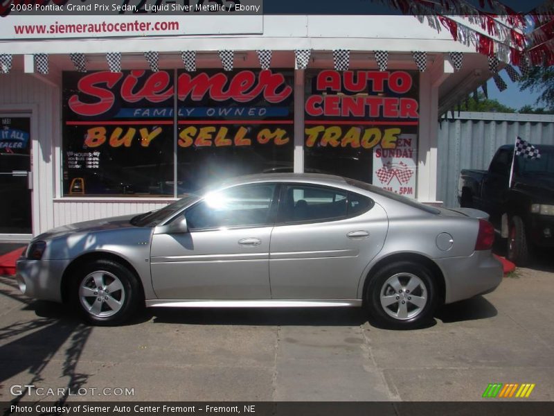 Liquid Silver Metallic / Ebony 2008 Pontiac Grand Prix Sedan