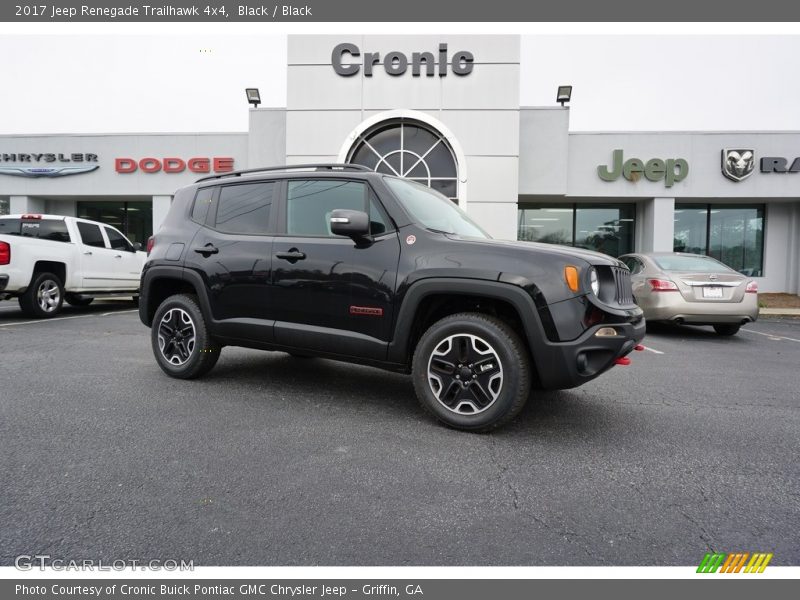 Black / Black 2017 Jeep Renegade Trailhawk 4x4