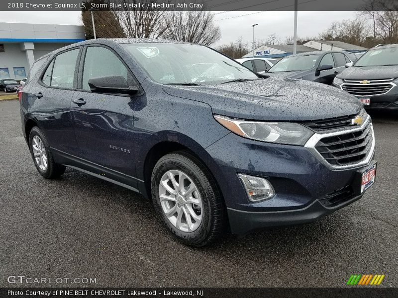 Storm Blue Metallic / Medium Ash Gray 2018 Chevrolet Equinox LS