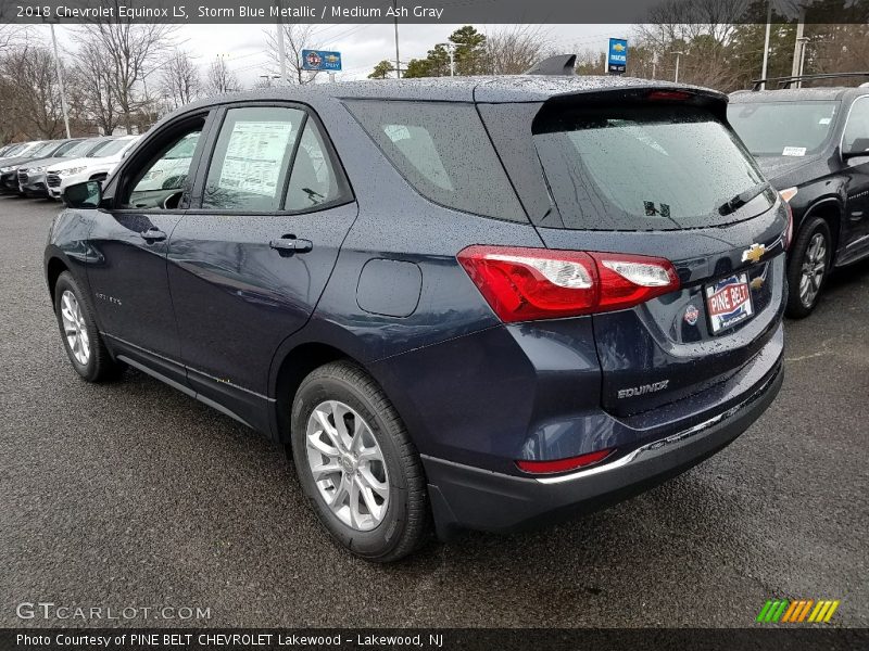 Storm Blue Metallic / Medium Ash Gray 2018 Chevrolet Equinox LS
