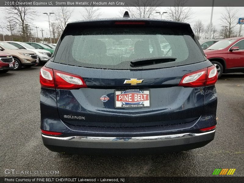 Storm Blue Metallic / Medium Ash Gray 2018 Chevrolet Equinox LS