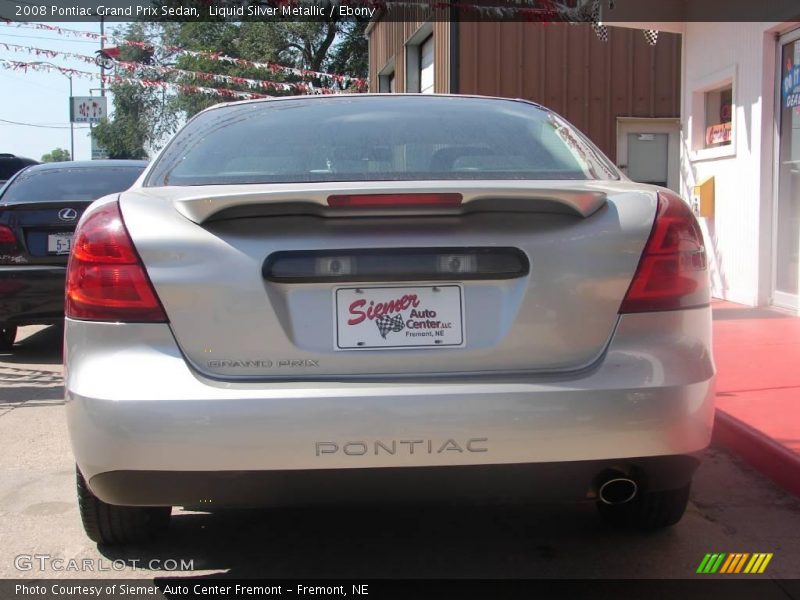 Liquid Silver Metallic / Ebony 2008 Pontiac Grand Prix Sedan