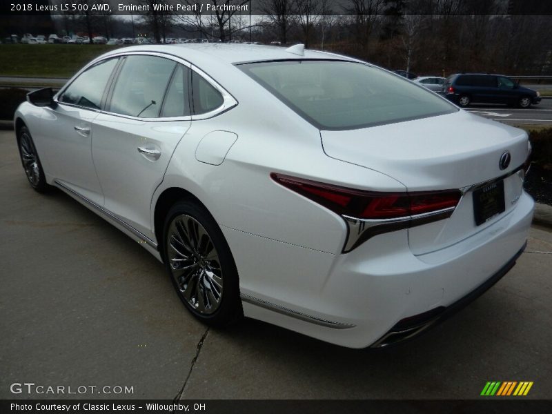 Eminent White Pearl / Parchment 2018 Lexus LS 500 AWD