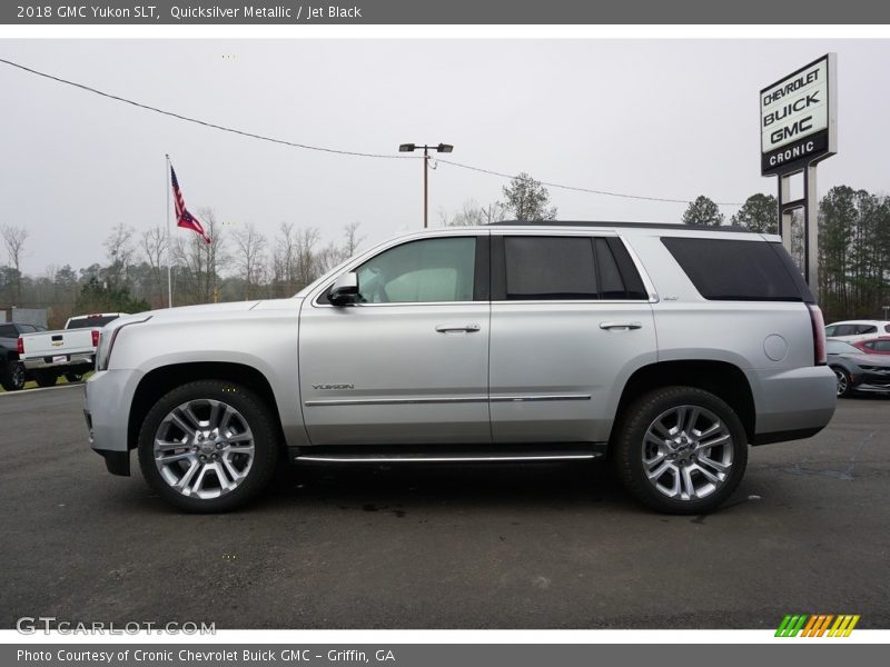 Quicksilver Metallic / Jet Black 2018 GMC Yukon SLT