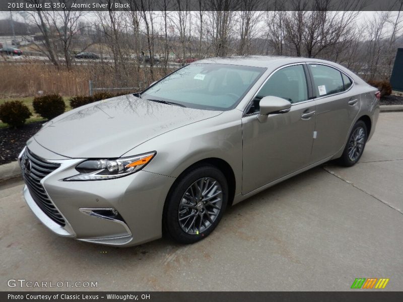 Atomic Silver / Black 2018 Lexus ES 350