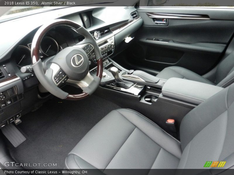 Atomic Silver / Black 2018 Lexus ES 350