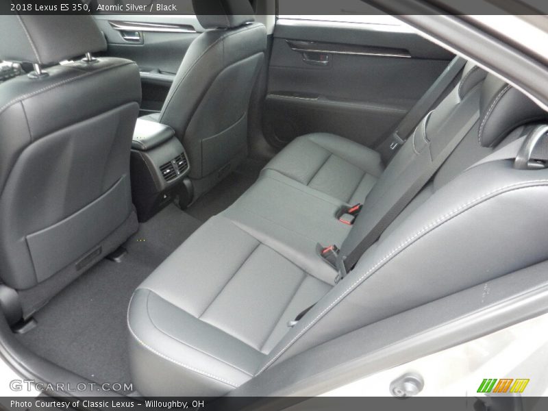 Atomic Silver / Black 2018 Lexus ES 350