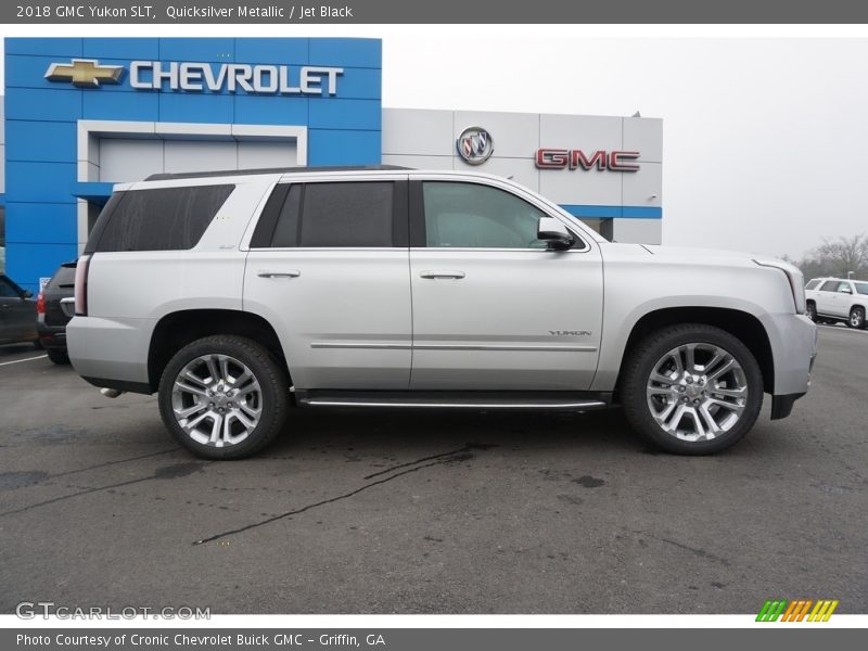 Quicksilver Metallic / Jet Black 2018 GMC Yukon SLT