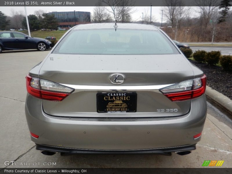Atomic Silver / Black 2018 Lexus ES 350