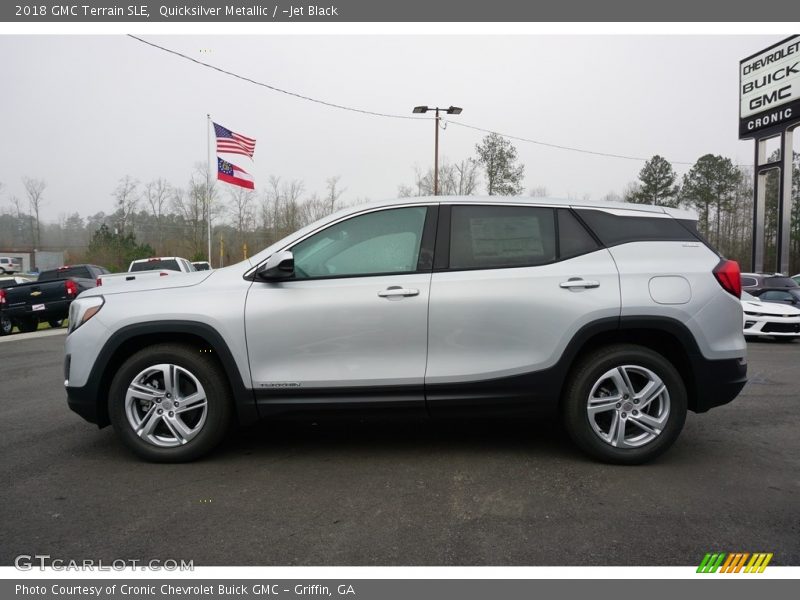 Quicksilver Metallic / ­Jet Black 2018 GMC Terrain SLE