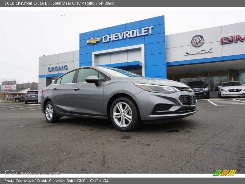 Satin Steel Gray Metallic / Jet Black 2018 Chevrolet Cruze LT