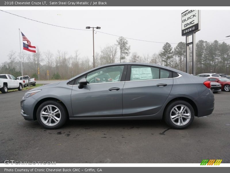 Satin Steel Gray Metallic / Jet Black 2018 Chevrolet Cruze LT