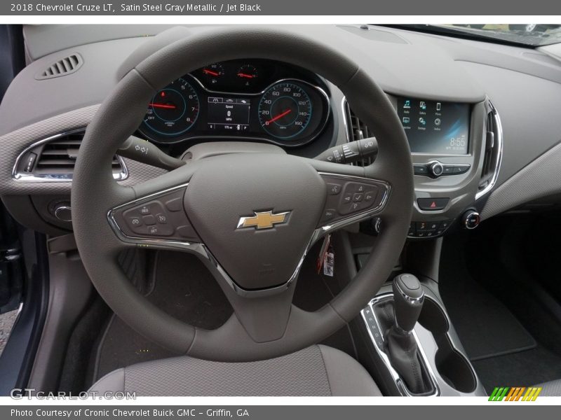 Satin Steel Gray Metallic / Jet Black 2018 Chevrolet Cruze LT