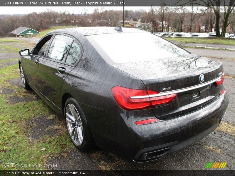 Black Sapphire Metallic / Black 2018 BMW 7 Series 740i xDrive Sedan