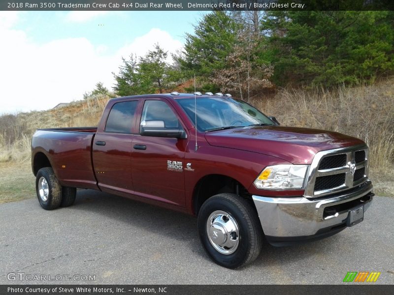 Delmonico Red Pearl / Black/Diesel Gray 2018 Ram 3500 Tradesman Crew Cab 4x4 Dual Rear Wheel