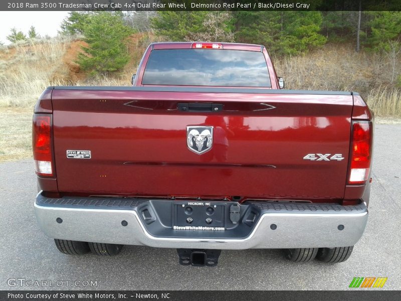 Delmonico Red Pearl / Black/Diesel Gray 2018 Ram 3500 Tradesman Crew Cab 4x4 Dual Rear Wheel