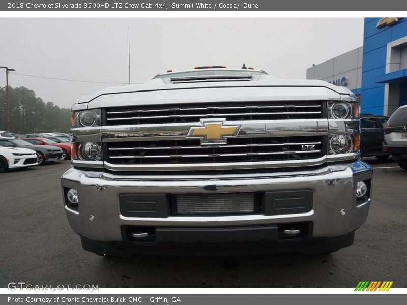 Summit White / Cocoa/­Dune 2018 Chevrolet Silverado 3500HD LTZ Crew Cab 4x4