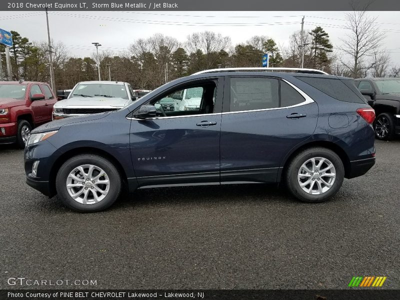 Storm Blue Metallic / Jet Black 2018 Chevrolet Equinox LT