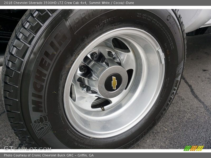 Summit White / Cocoa/­Dune 2018 Chevrolet Silverado 3500HD LTZ Crew Cab 4x4