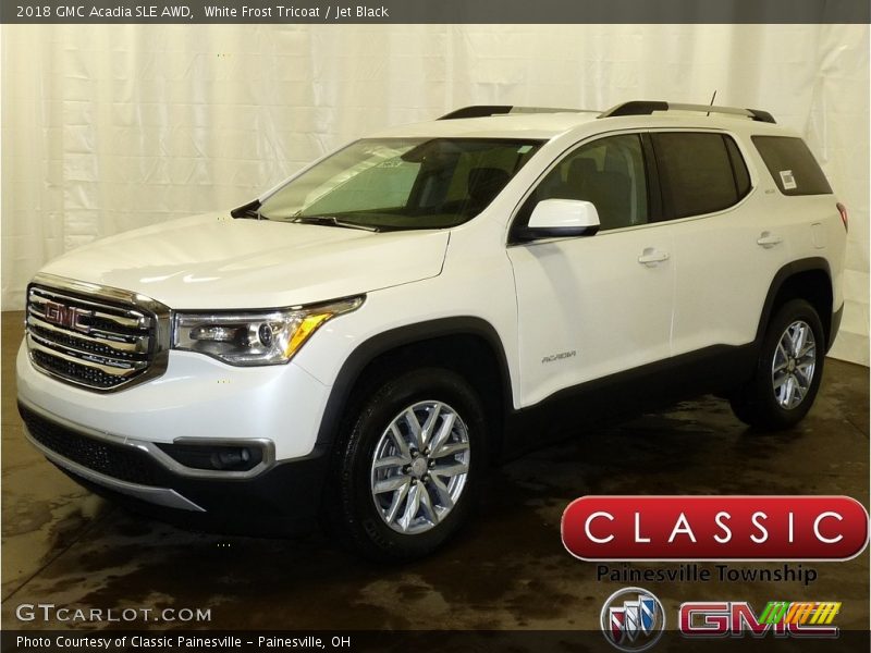 White Frost Tricoat / Jet Black 2018 GMC Acadia SLE AWD