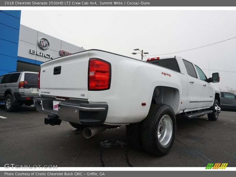 Summit White / Cocoa/­Dune 2018 Chevrolet Silverado 3500HD LTZ Crew Cab 4x4