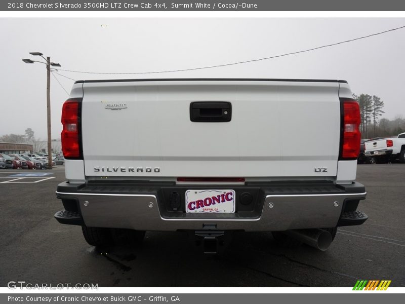 Summit White / Cocoa/­Dune 2018 Chevrolet Silverado 3500HD LTZ Crew Cab 4x4