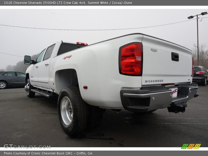 Summit White / Cocoa/­Dune 2018 Chevrolet Silverado 3500HD LTZ Crew Cab 4x4