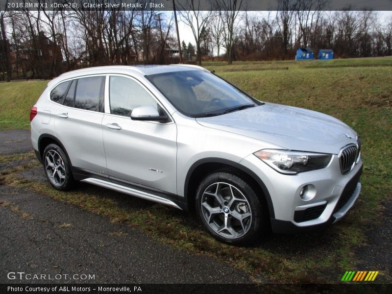 Glacier Silver Metallic / Black 2018 BMW X1 xDrive28i