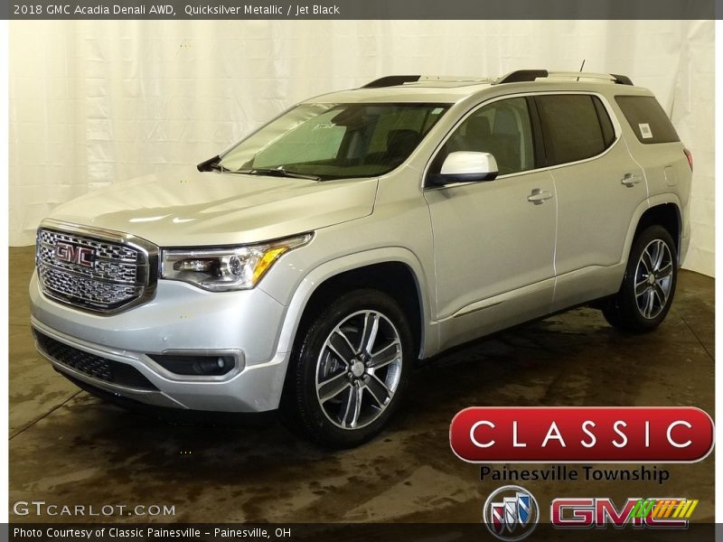 Quicksilver Metallic / Jet Black 2018 GMC Acadia Denali AWD