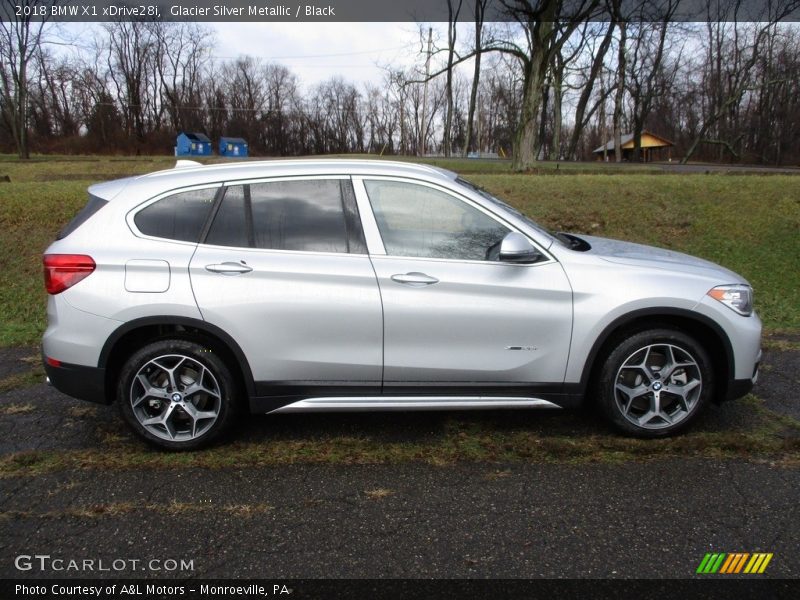 Glacier Silver Metallic / Black 2018 BMW X1 xDrive28i