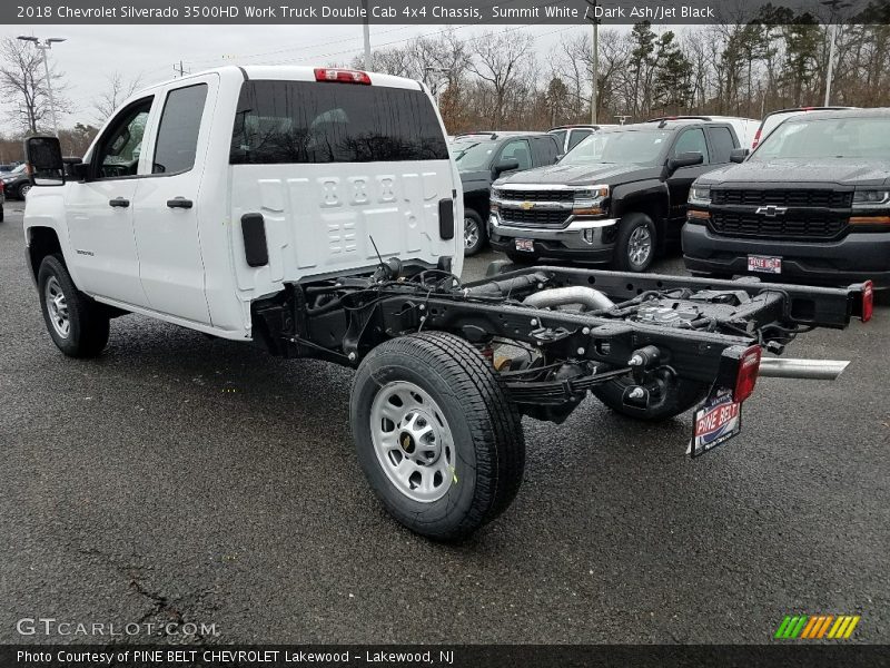 Summit White / Dark Ash/Jet Black 2018 Chevrolet Silverado 3500HD Work Truck Double Cab 4x4 Chassis