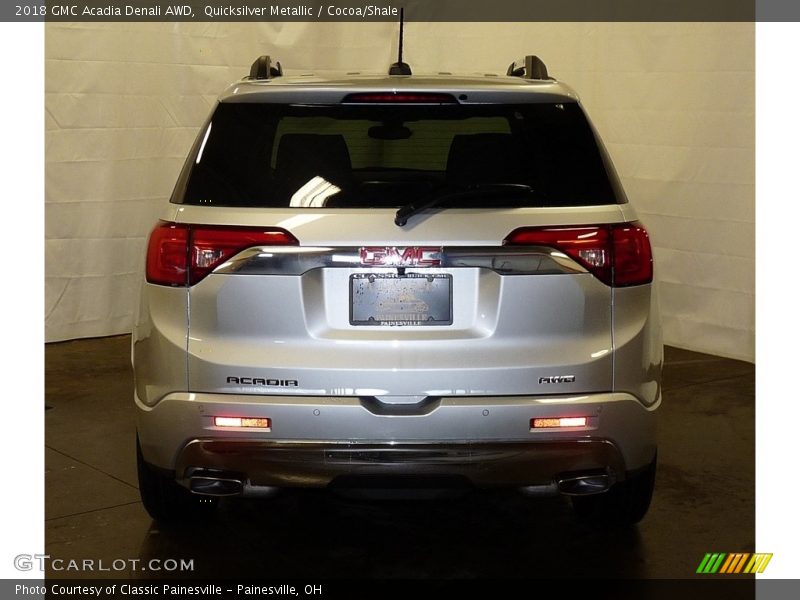 Quicksilver Metallic / Cocoa/Shale 2018 GMC Acadia Denali AWD