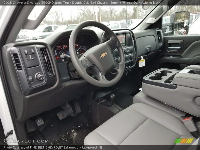 Summit White / Dark Ash/Jet Black 2018 Chevrolet Silverado 3500HD Work Truck Double Cab 4x4 Chassis