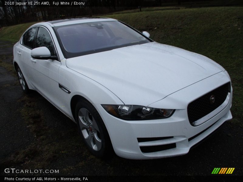 Fuji White / Ebony 2018 Jaguar XE 25t AWD