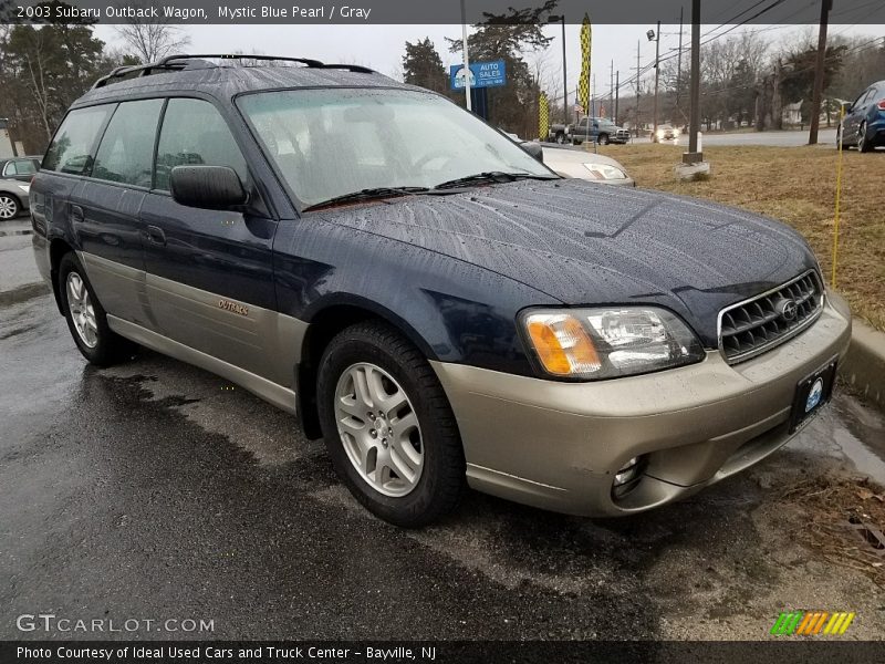 Mystic Blue Pearl / Gray 2003 Subaru Outback Wagon