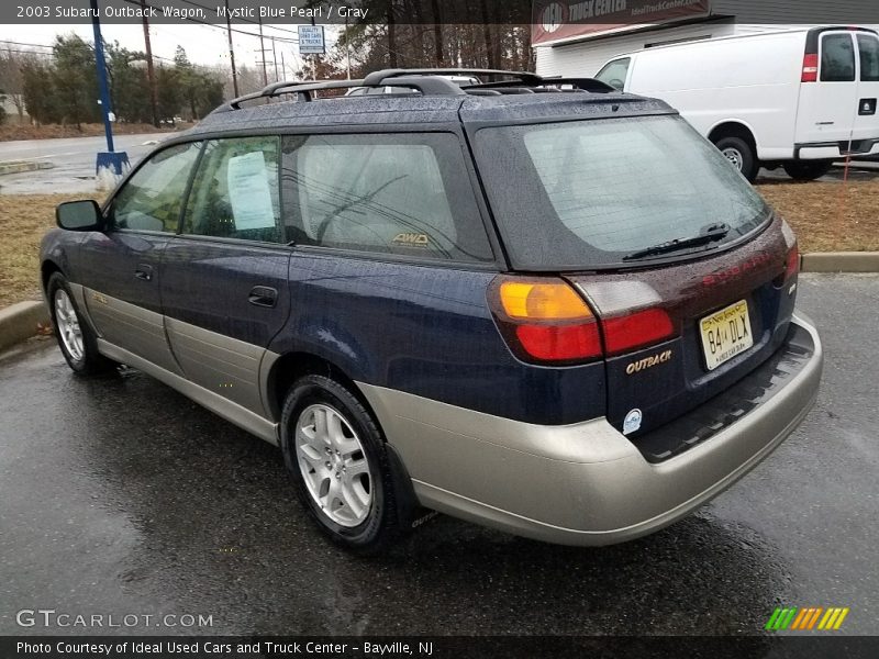 Mystic Blue Pearl / Gray 2003 Subaru Outback Wagon
