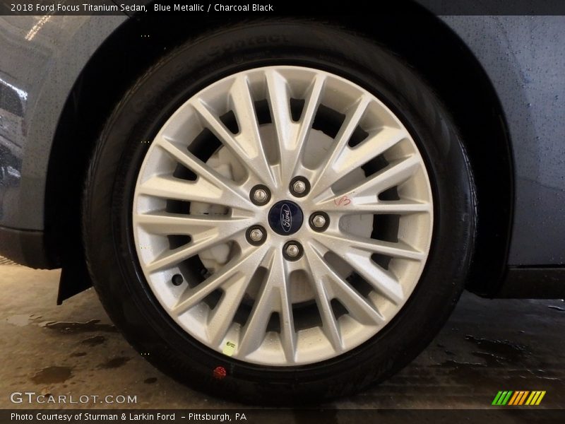 Blue Metallic / Charcoal Black 2018 Ford Focus Titanium Sedan
