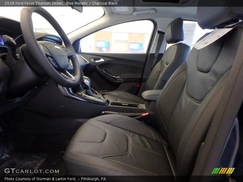 Blue Metallic / Charcoal Black 2018 Ford Focus Titanium Sedan