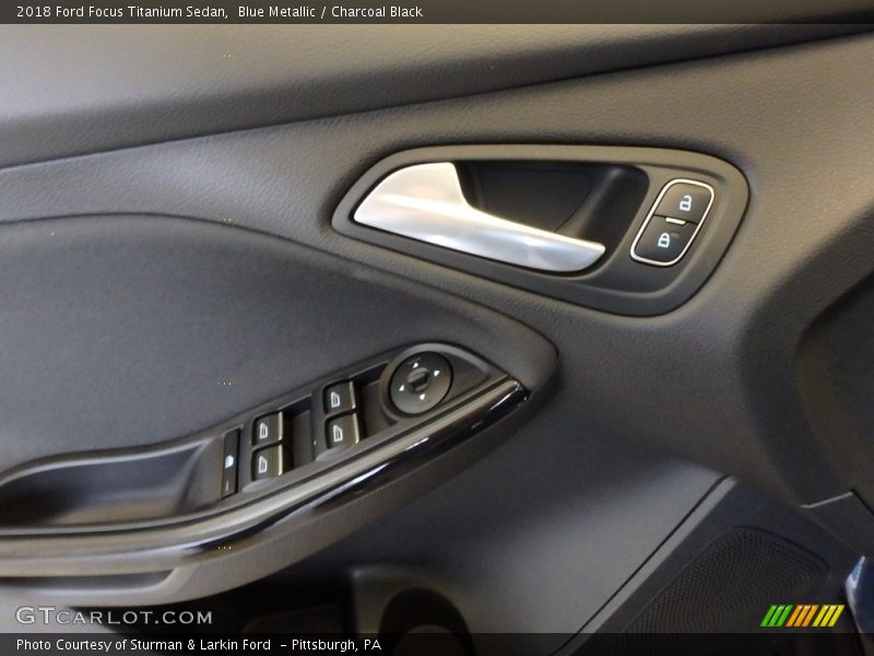 Blue Metallic / Charcoal Black 2018 Ford Focus Titanium Sedan