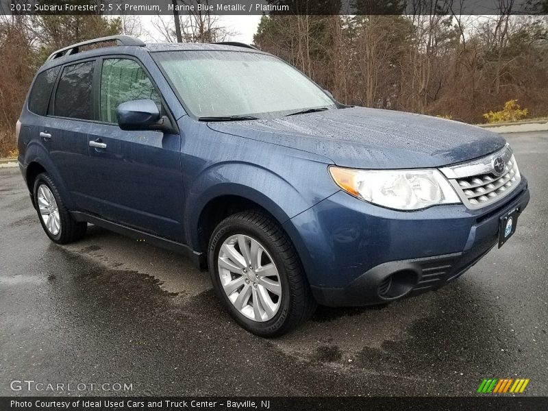 Marine Blue Metallic / Platinum 2012 Subaru Forester 2.5 X Premium