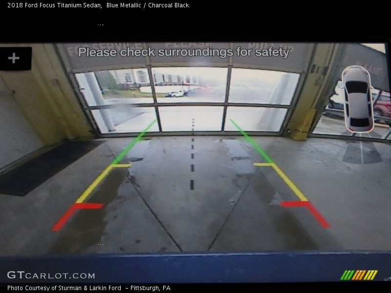 Blue Metallic / Charcoal Black 2018 Ford Focus Titanium Sedan