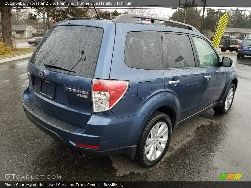 Marine Blue Metallic / Platinum 2012 Subaru Forester 2.5 X Premium